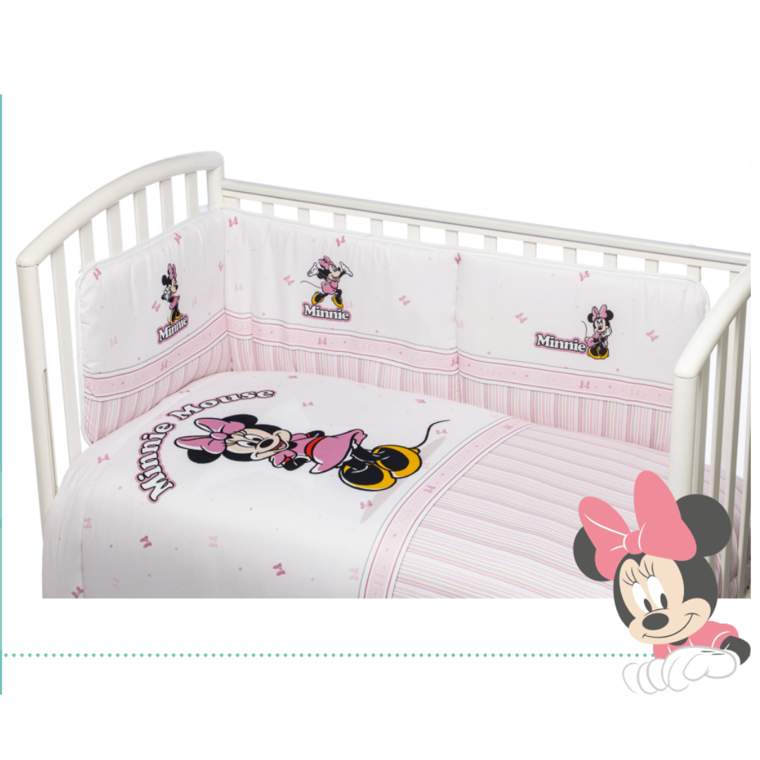 Minnie Mouse Baby Cot Set SLM335WD Disney Per Noi Bimbi