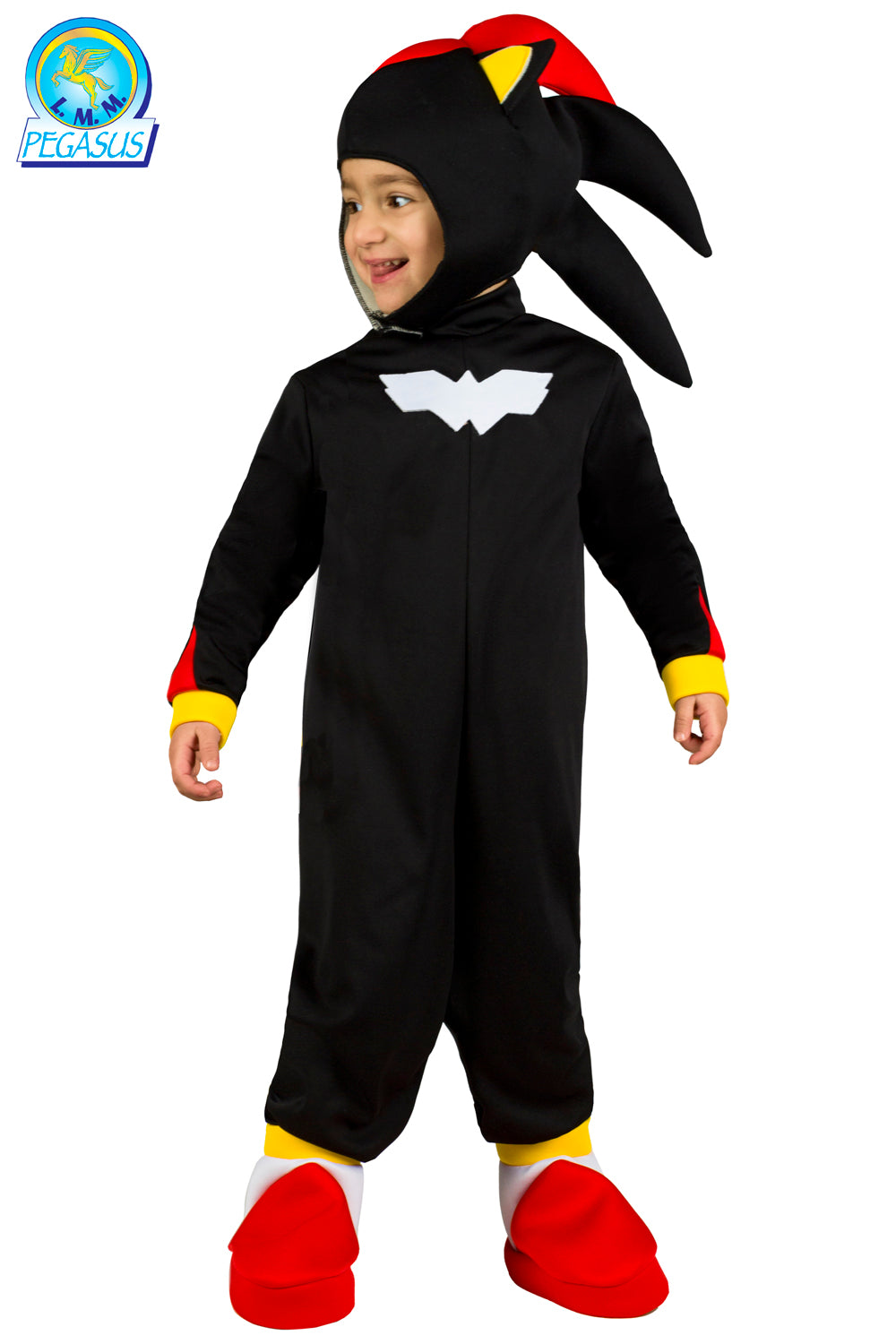 Costume Di Carnevale Da Super Riccio Nero Baby 0026-B