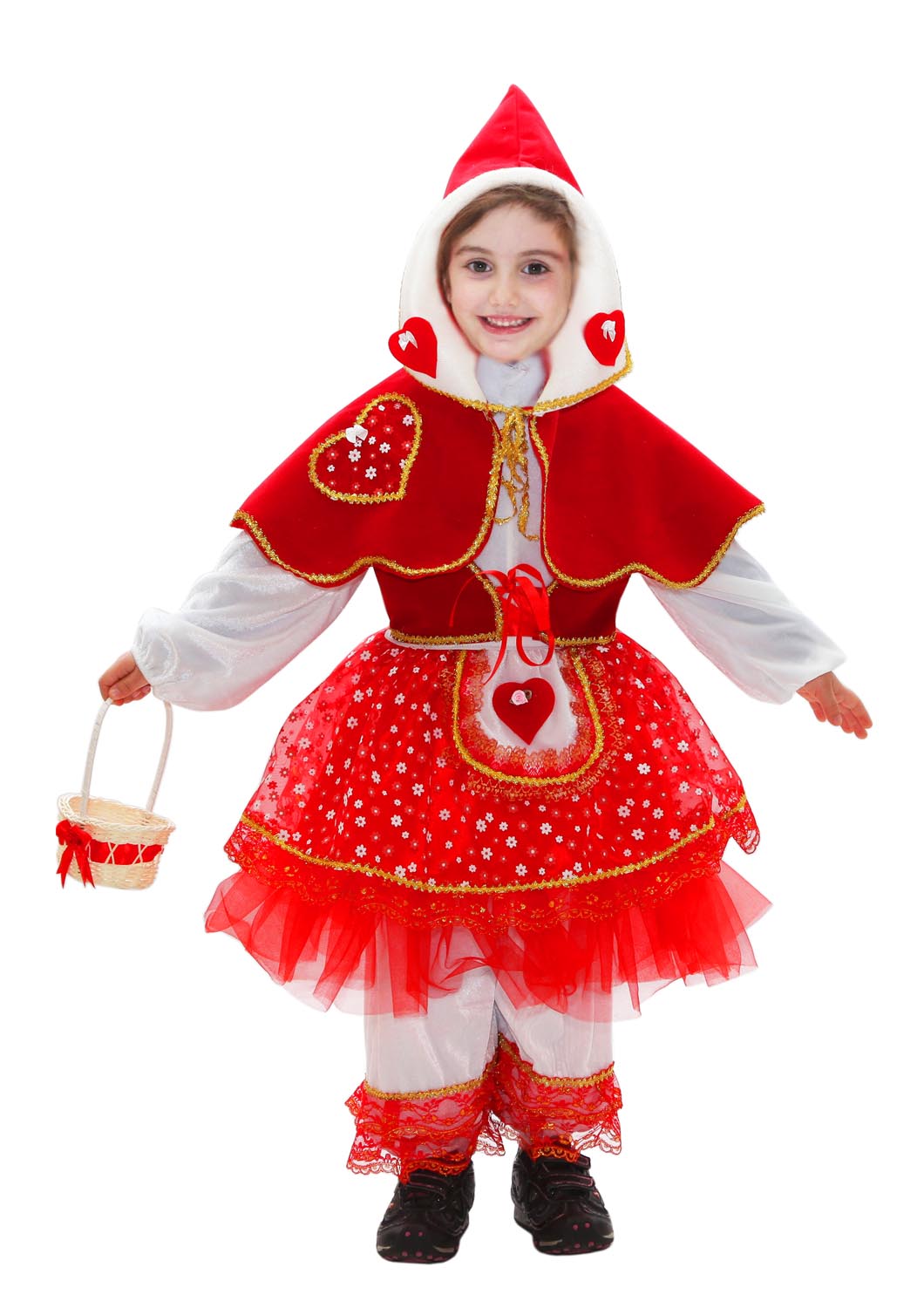 Costuma Di Carnevale Baby Da Cappuccetto Rosso Di Pegasus 0097