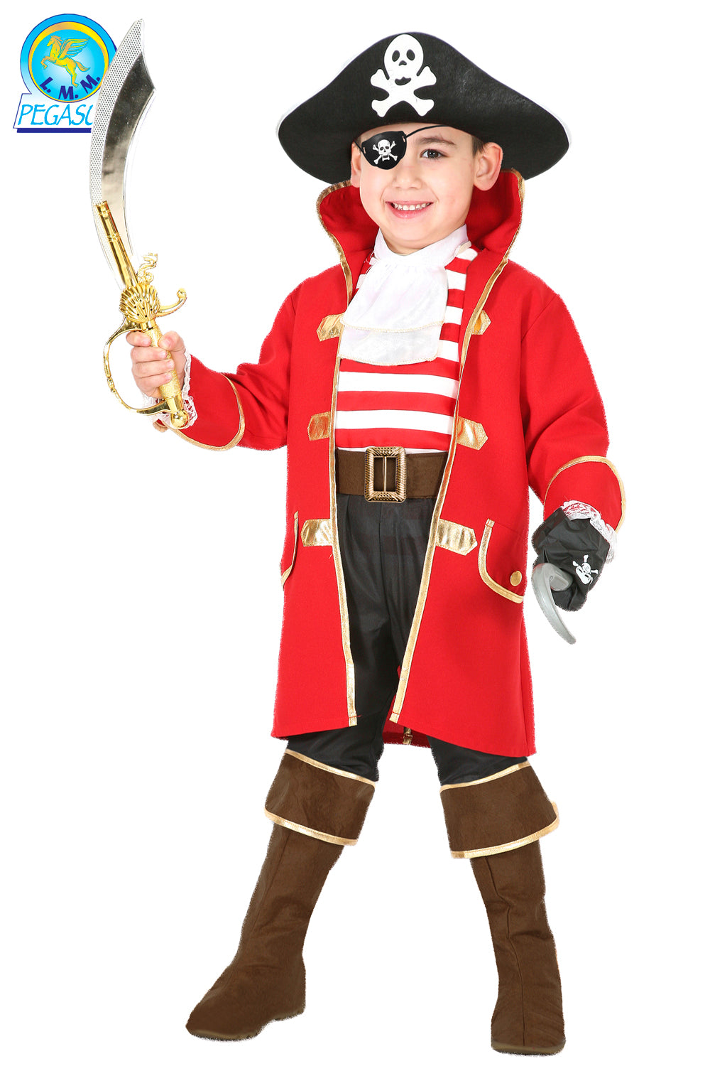 Costume Di Carnevale Baby Da Capitano Uncino Baby 0361