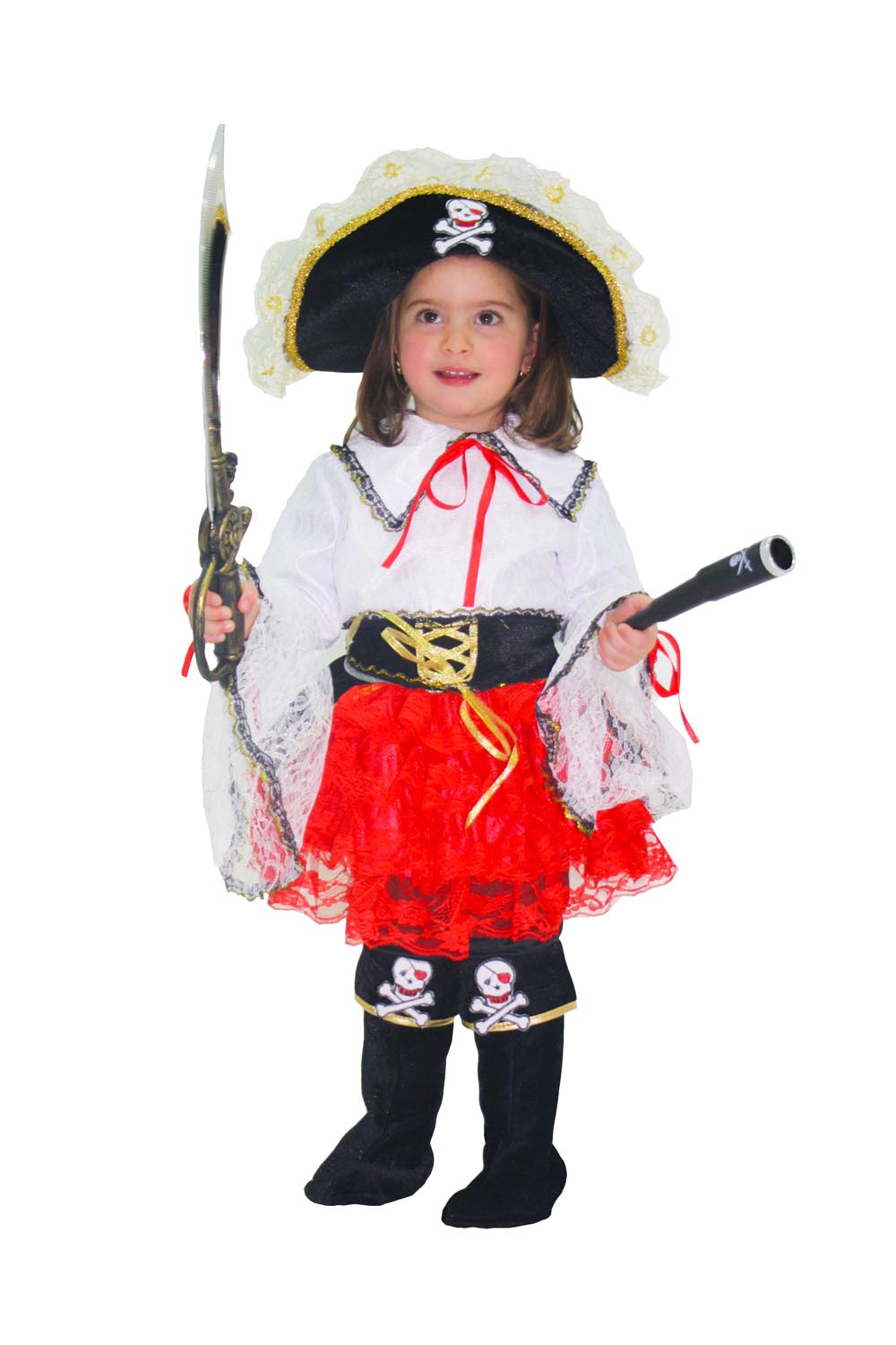 Costume Di Carnevale Baby Da Piccola Pirata Di Pegasus 0649