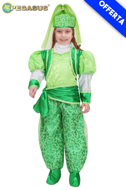 Costume Di Carnevale Baby Da Odalisca Verde Di Pegasus 0723