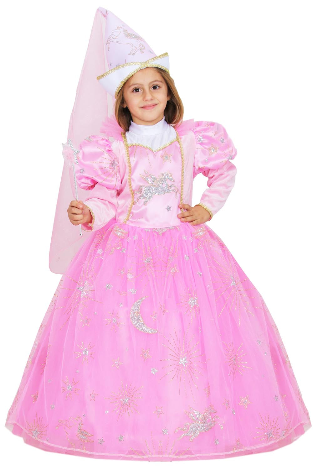 Costume Di Carnevale Baby Fatina Dell'unicorno Di Pegasus 0756