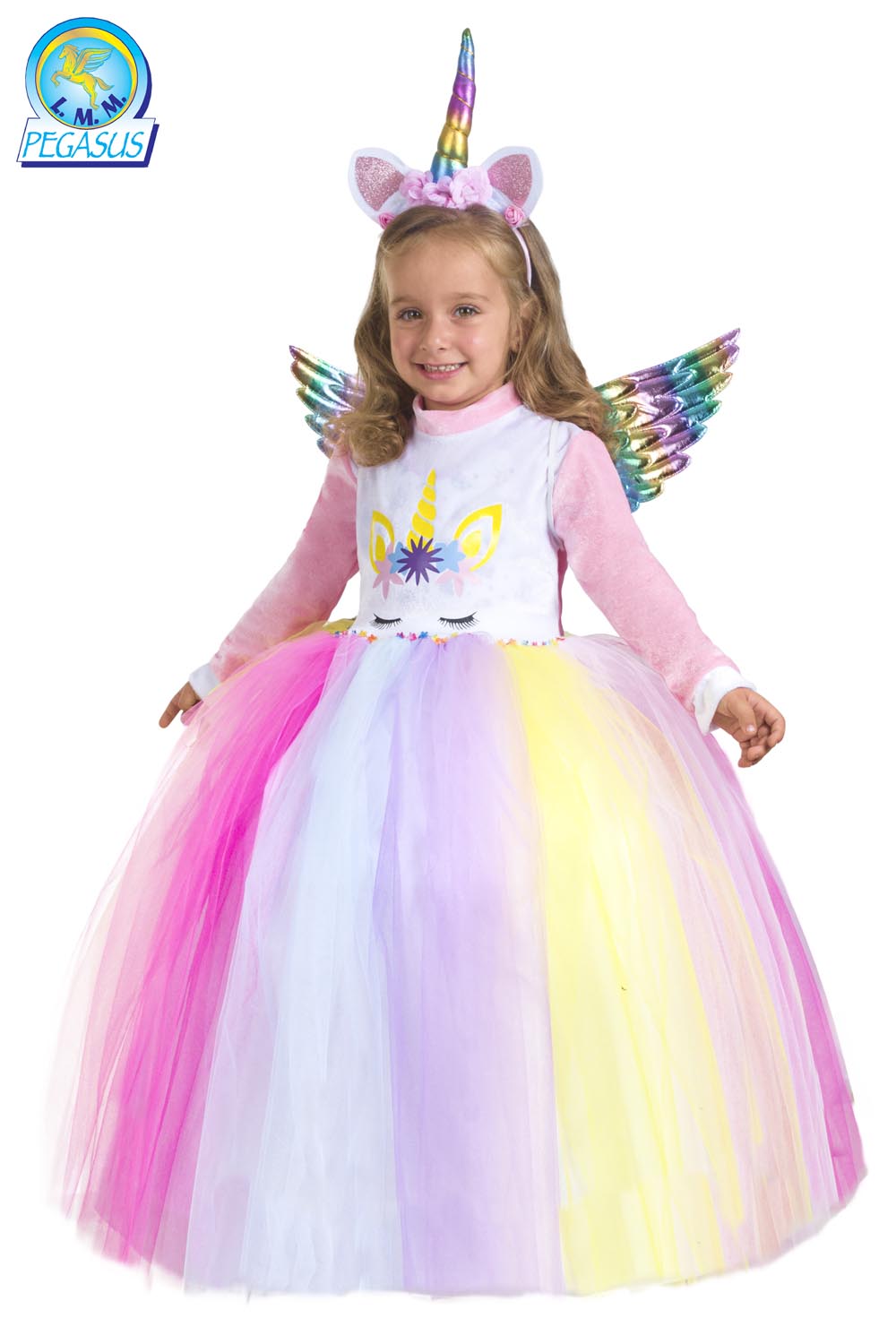 Costume Di Carnevale Baby Da Unicorno Arcobaleno Baby 0779