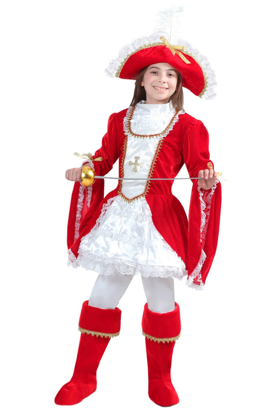 Costume Di Carnevale Bambino/a Da Lady Moschettiere Di Pegasus 1594