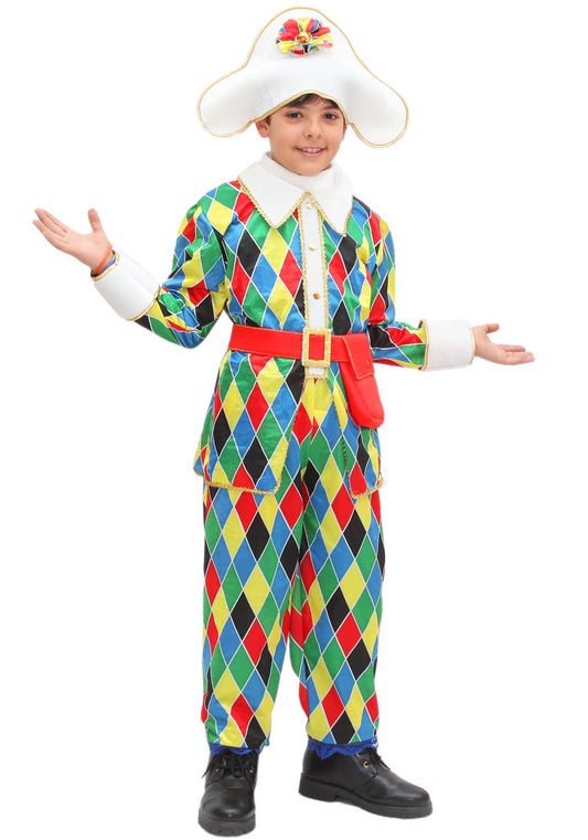 Costume Di Carnevale Bambino/a Da Arlecchino Di Pegasus 1641