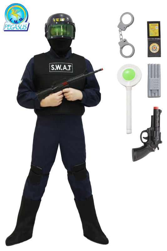 Costume Di Carnevale Bambino/a Da Swat Con Accessori 1842