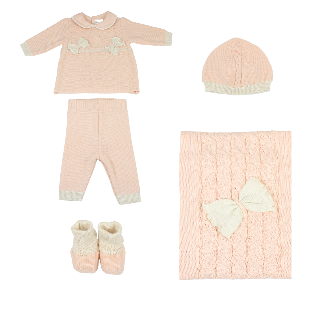 Wool Baby Girl Layette Set 9023C First Emotions