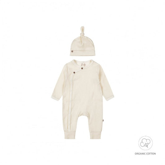 Tutina neonato  + cappello in cotone biologico WN1240 Dirkje Noos