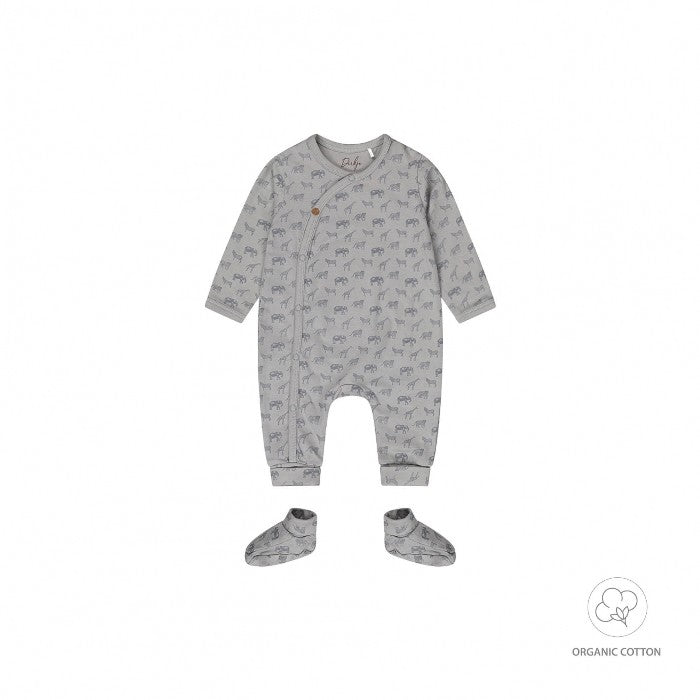 Tutina neonato + scarpine in cotone biologico WN1260 Dirkje Noos