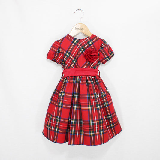 Abito fantasia tartan per bambina Klaiadì