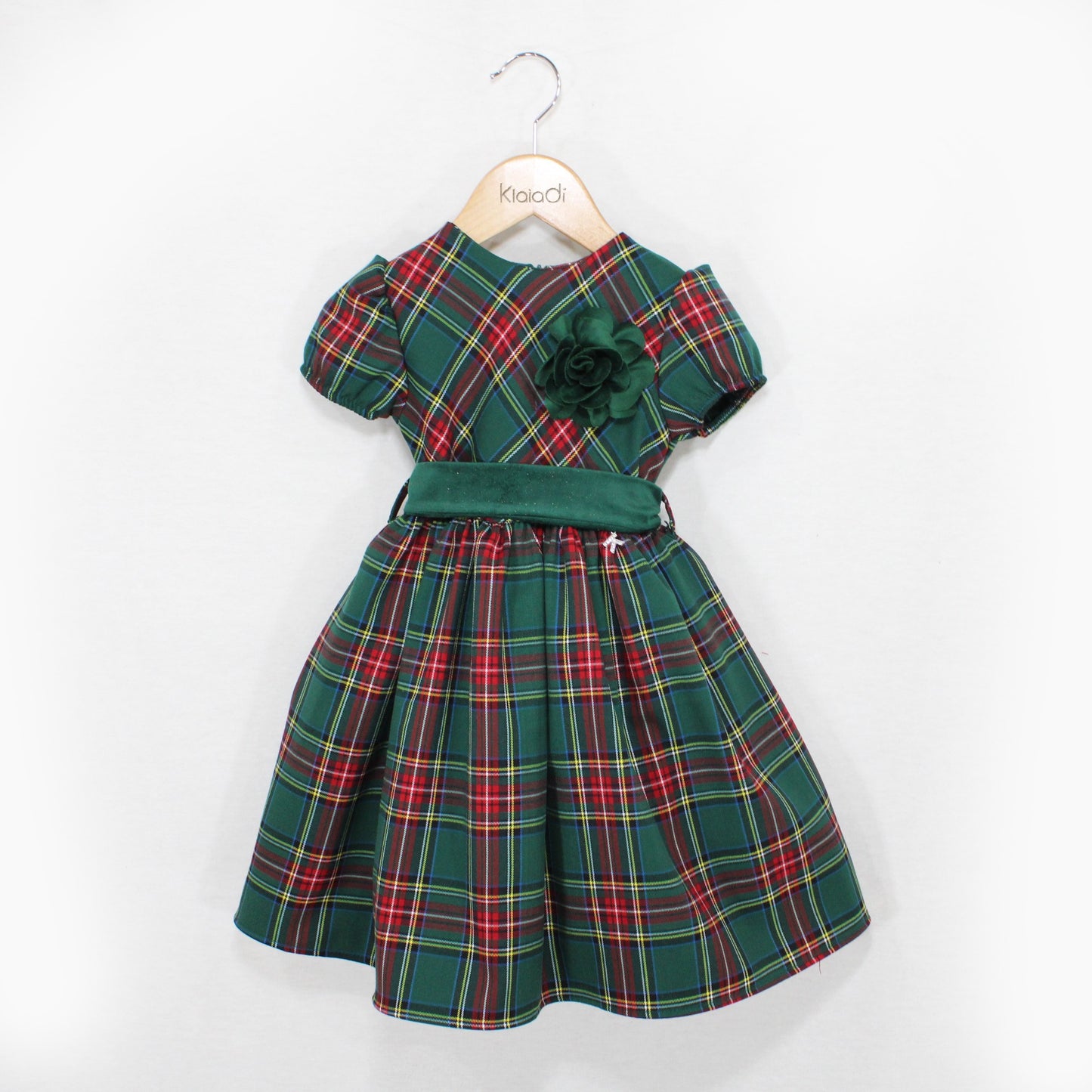 Abito fantasia tartan per bambina Klaiadì