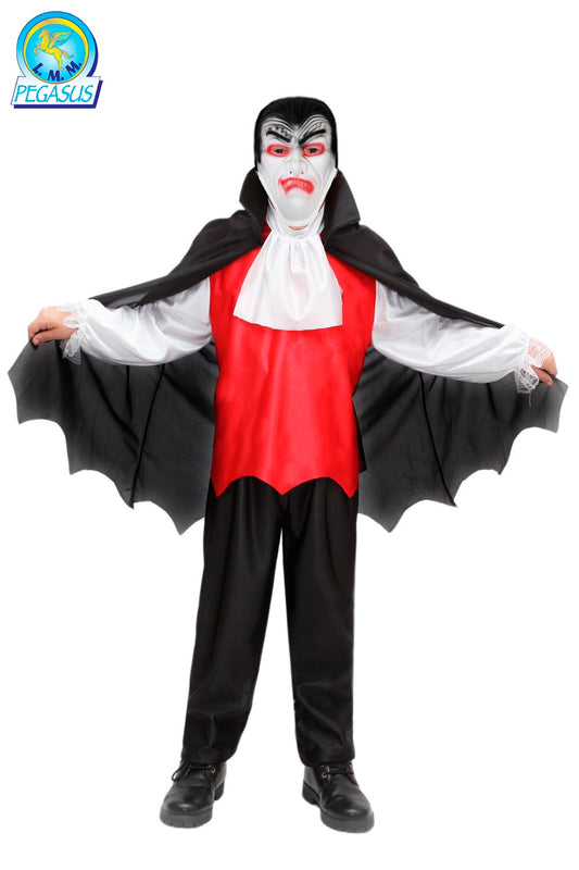 Vestito Di Halloween Carnevale Da Vampiro Conte Dracula Bambino Di Pegasus H7016