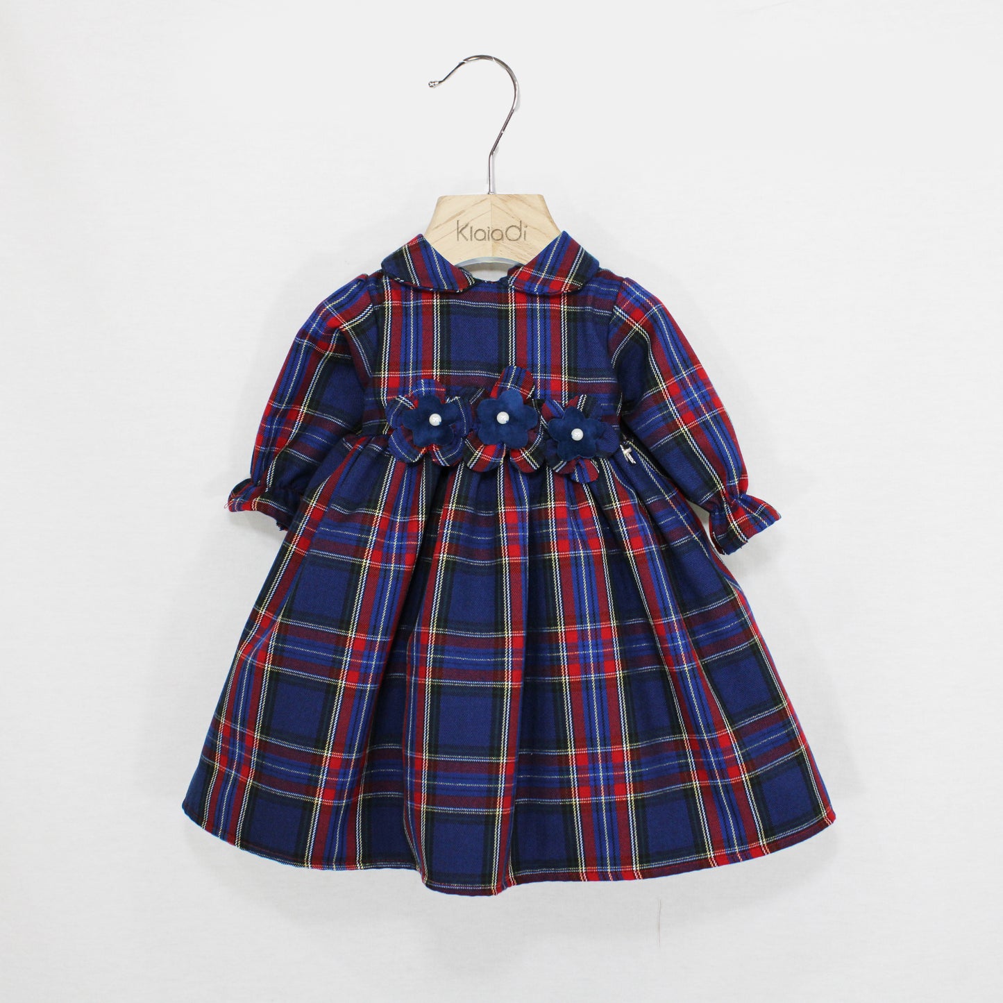 Abito natalizio tartan per neonata Klaiadì KD10880