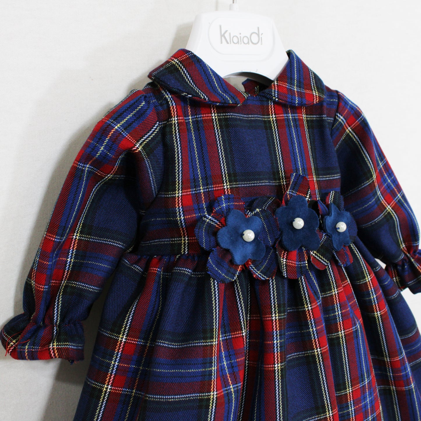 Abito natalizio tartan per neonata Klaiadì KD10880