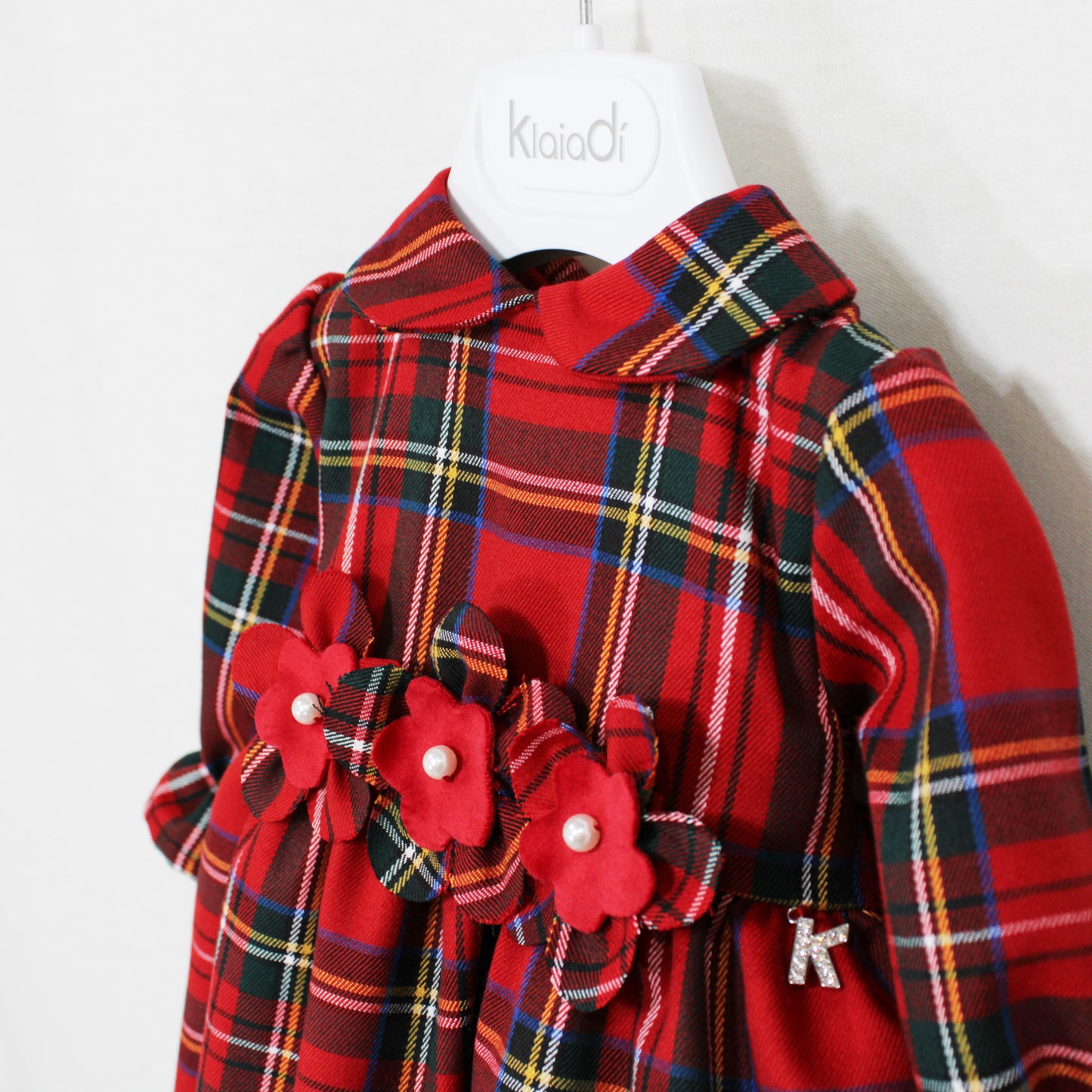 Abito natalizio tartan per neonata Klaiadì KD10880