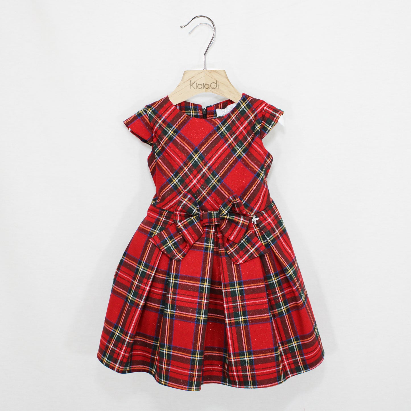 Abito fantasia tartan natalizio per bambina Klaiadì KD21666