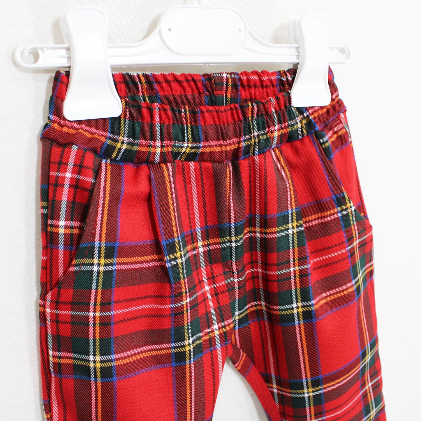 Completo natalizio per neonato pantalone tartan Klaiadì KD12194N