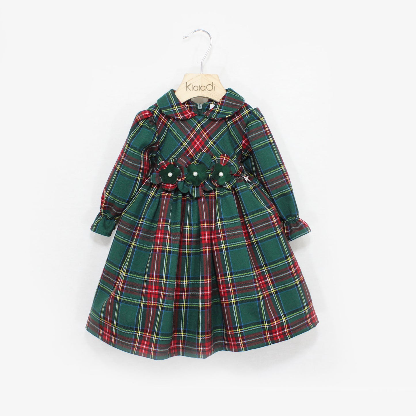 Abito natalizio tartan per neonata Klaiadì KD10880