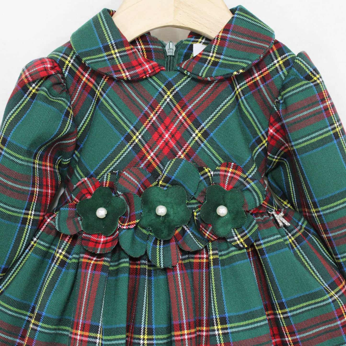 Abito natalizio tartan per neonata Klaiadì KD10880