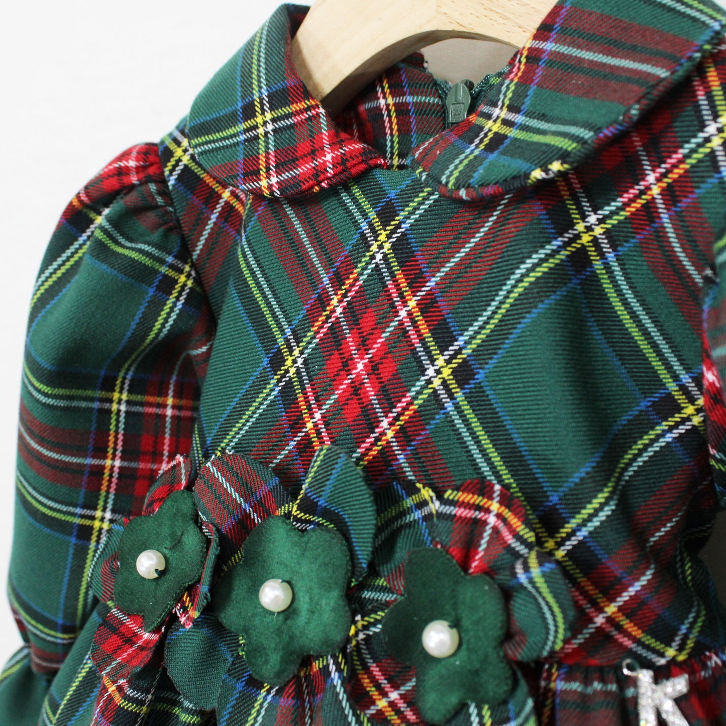 Abito natalizio tartan per neonata Klaiadì KD10880