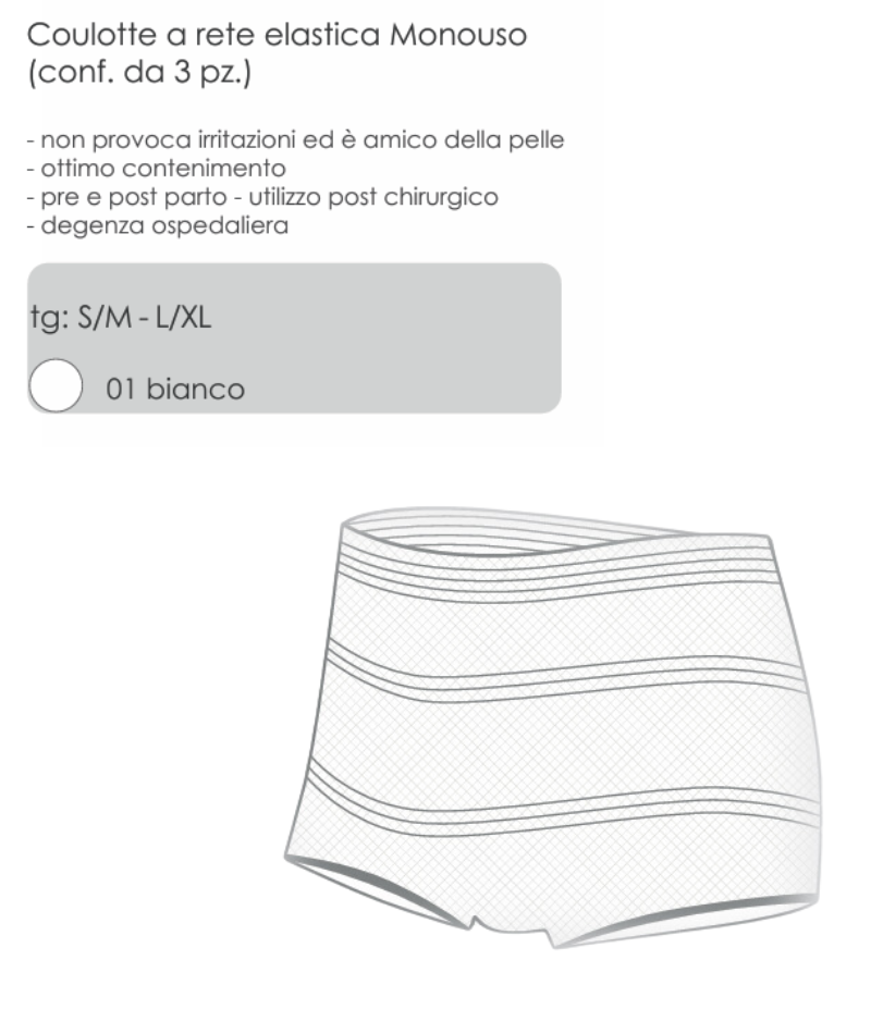 Culotte a rete elastica Z9112 Mamima