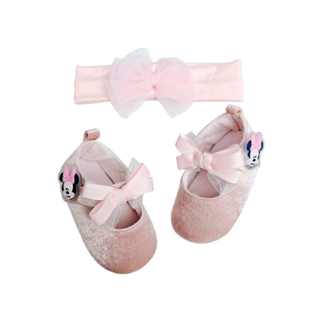 Scarpine e fascetta per neonata Minnie WX6137 Disney