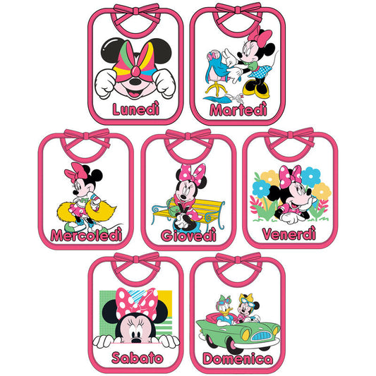 Bibs days of the week minnie WD9626 Disney