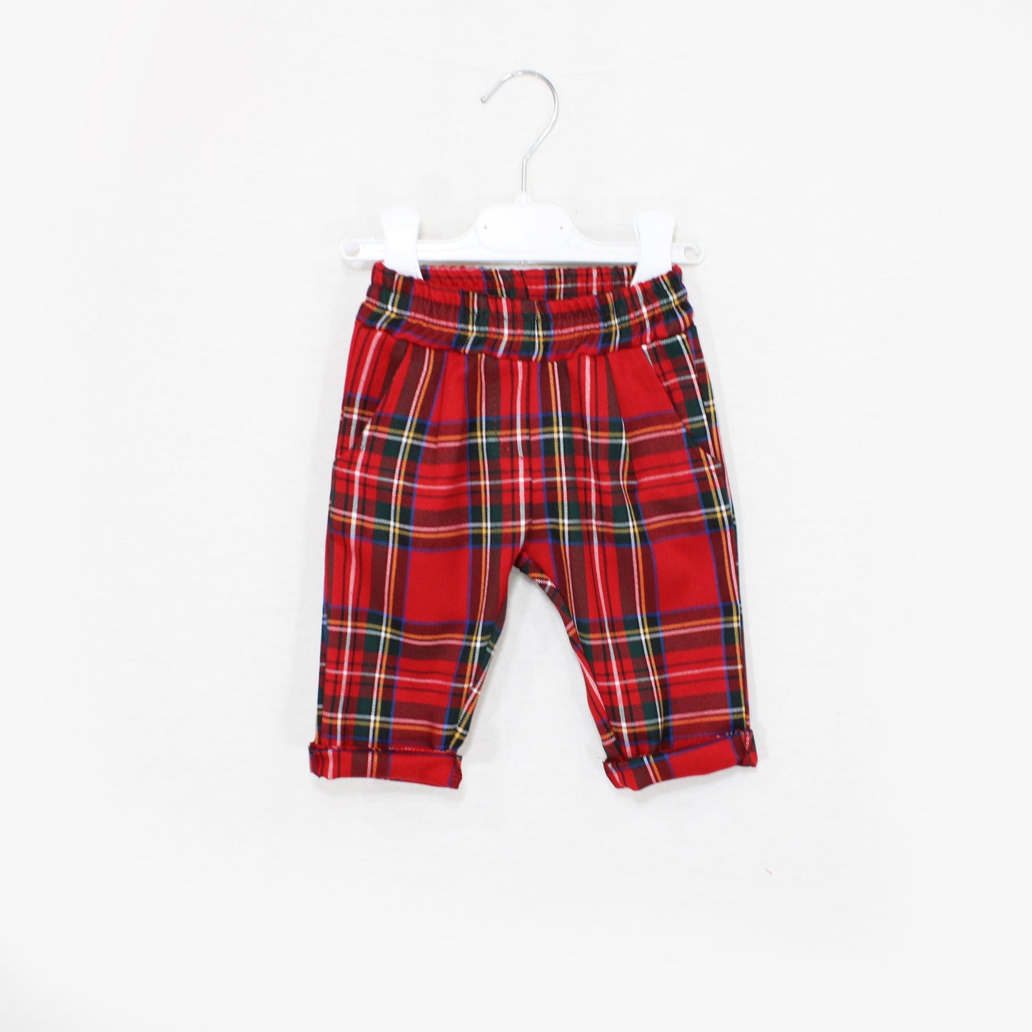 Completo natalizio con pantalone tartan per neonato e bambino Klaiadì KD12199/KD12200