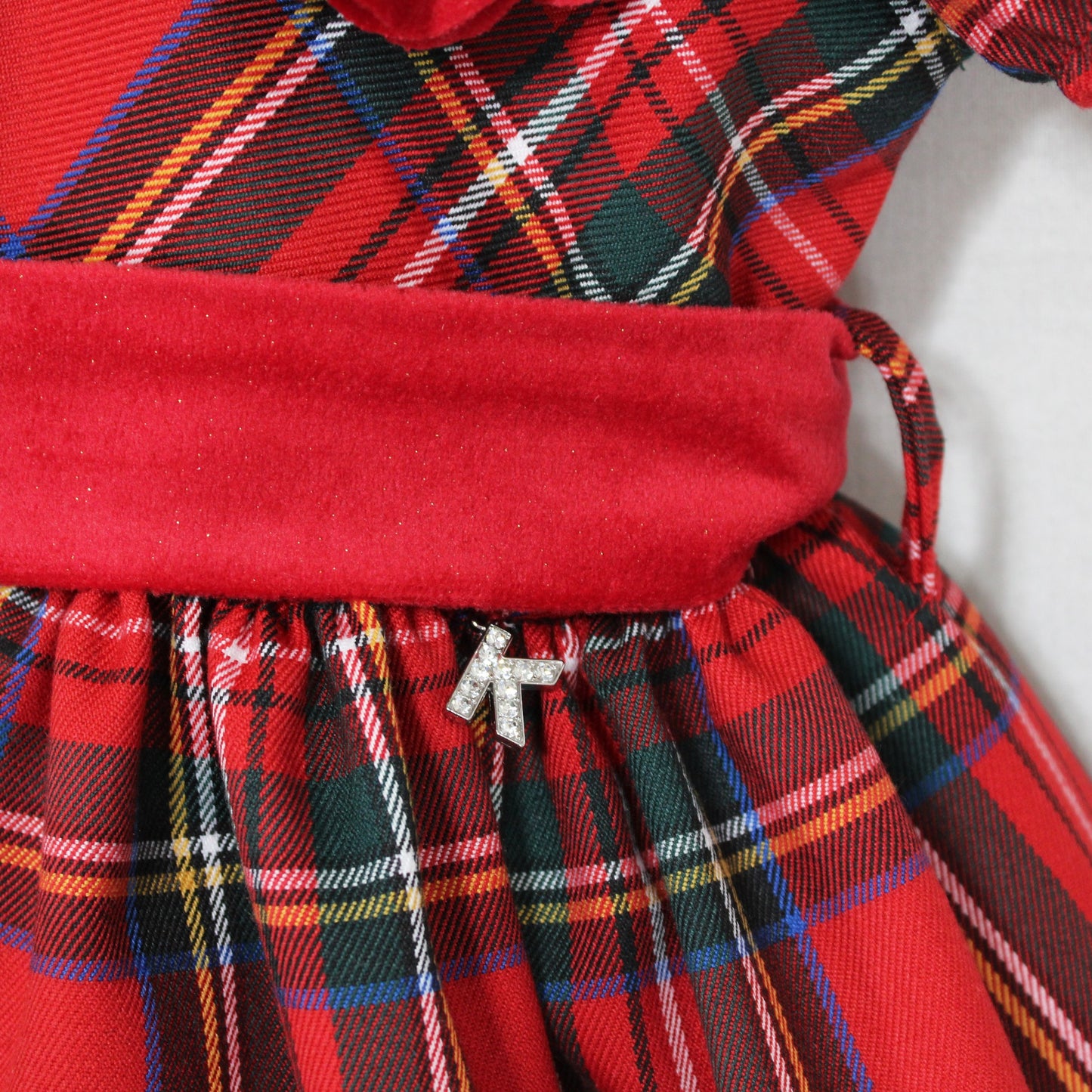 Abito fantasia tartan per bambina Klaiadì KD21716